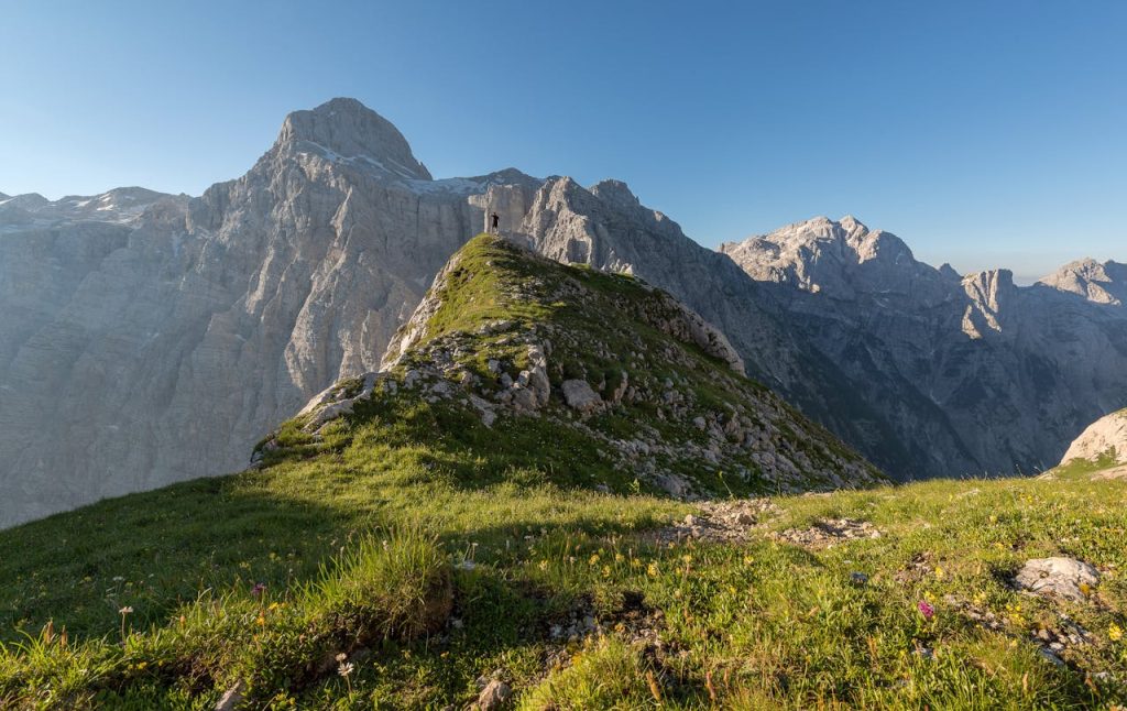 a fantastic view of mountains in the spring