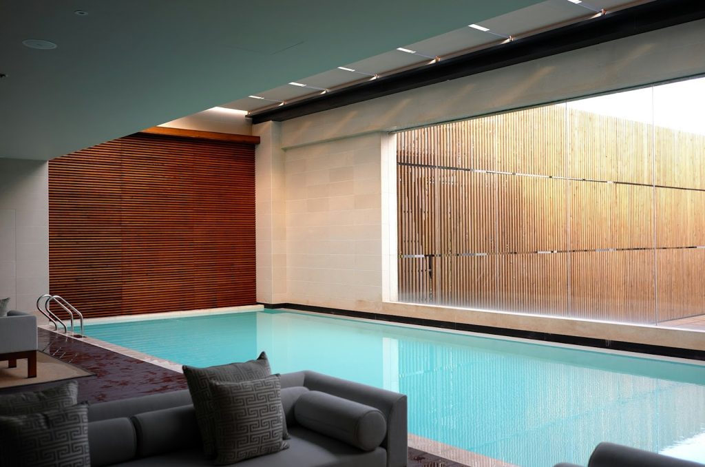 a luxury indoor pool