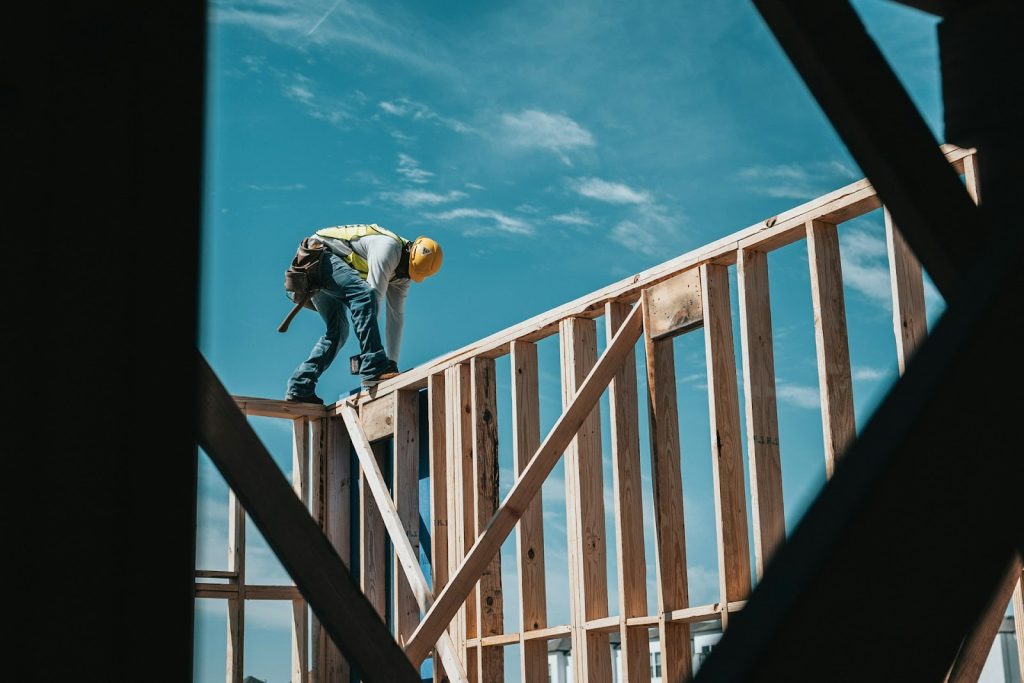 a man working on a construction site