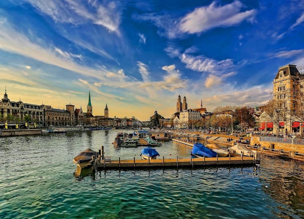 a lake in Switzerland