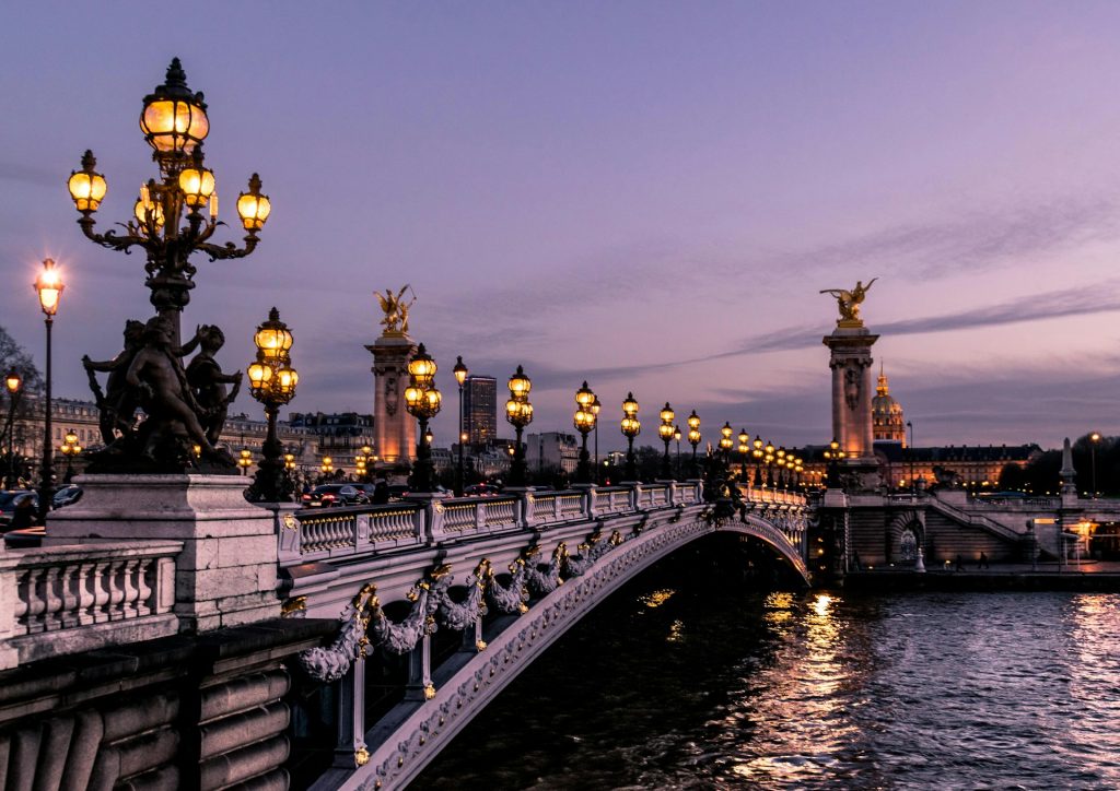 a bridge in a European city