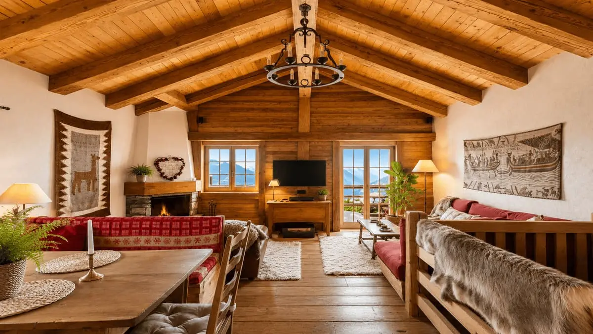 Chalet de luxe moderne à Verbier avec façades en verre et bois massif
